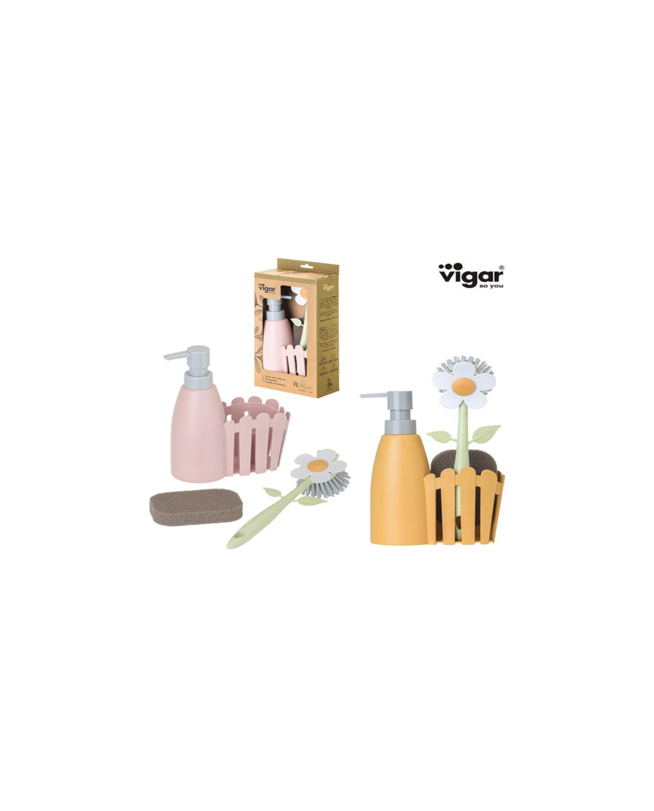Vigar Set lavello Margherita Florganic arancione matt - immagine 3